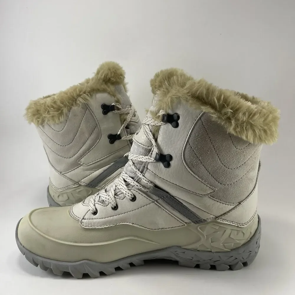 Merrell Snowbound Drift Mid Waterproof Winter Boots Ash Grey Womens Size 9